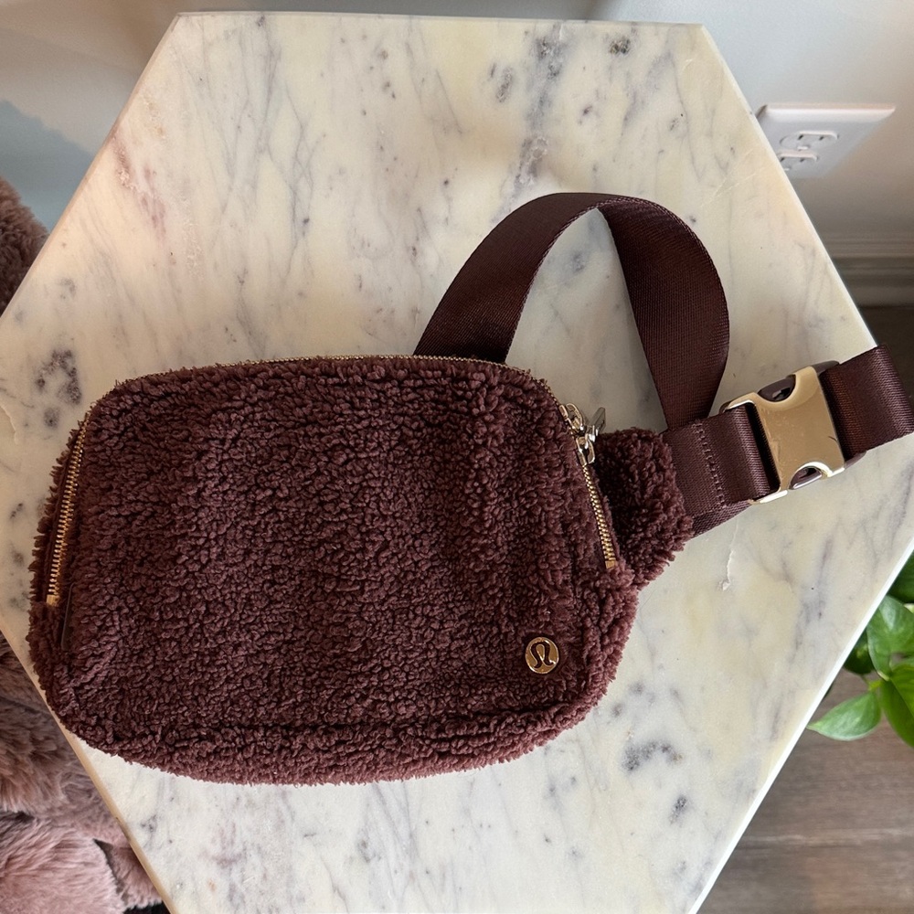 lululemon athletica Brown Sherpa Crossbody Bag